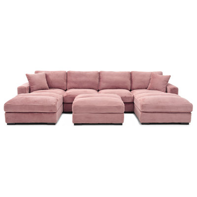 Scarlet, Super Comfy and Soft, Thick Corduroy Lounger