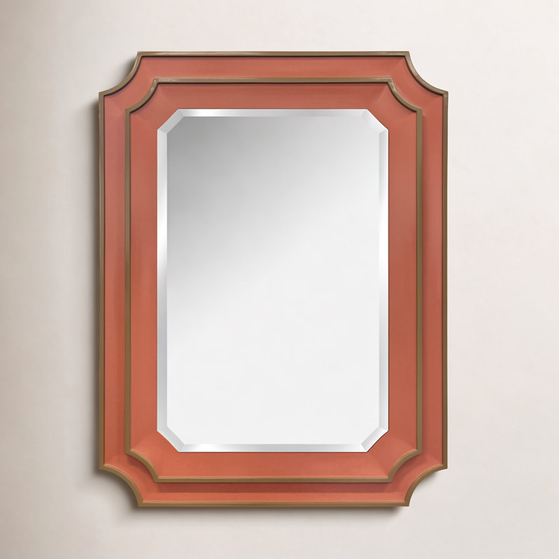 Dante Accent Mirror, Orange