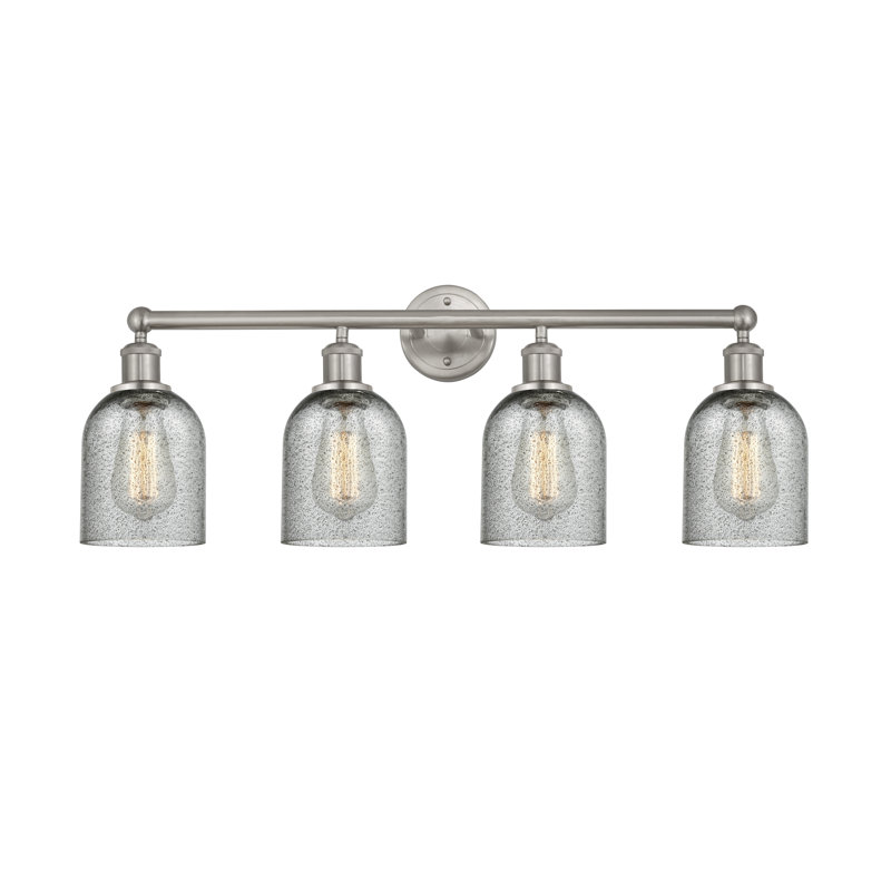 Reiko 4 - Light Dimmable Vanity Light, Charcoal, Brushed Satin Nickel