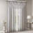 Diamond Sheer Embroidered Waterfall Valance Grey 38X46"-114486886