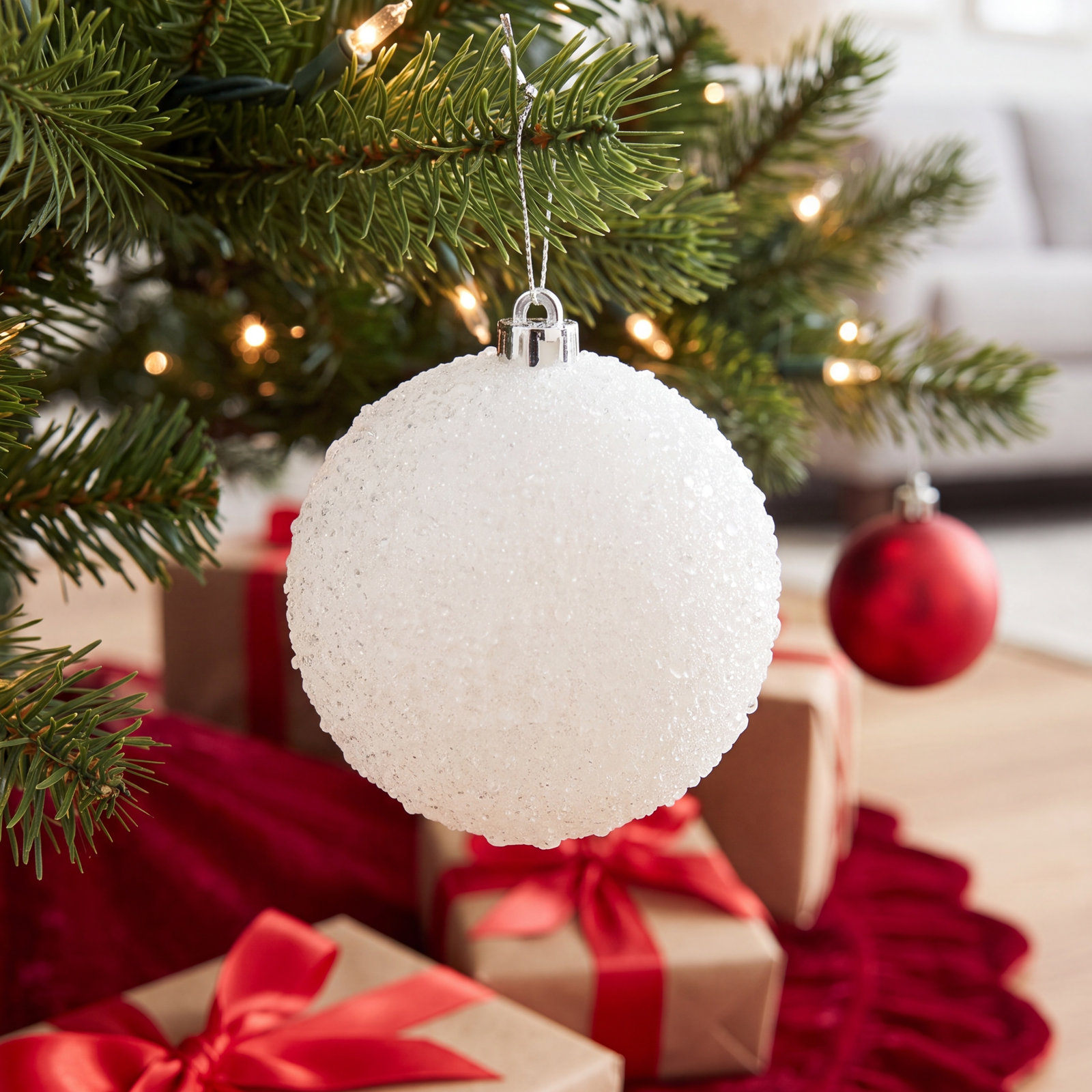 The Holiday Aisle® 4" Handmade Bauble, 4" H x 4" W x 4" D
