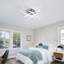 Liara LED Ceiling Light, Curved Design 4 Built-In LED Boards Flush Mount Light-1732322673-1740713387