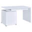 Bureau réversible blanc à 2 tiroirs-26251488