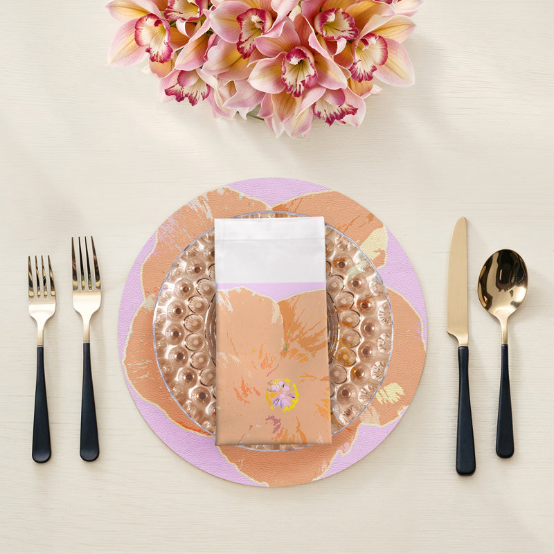 Hibiscus Cotton Sateen Dinner Napkins