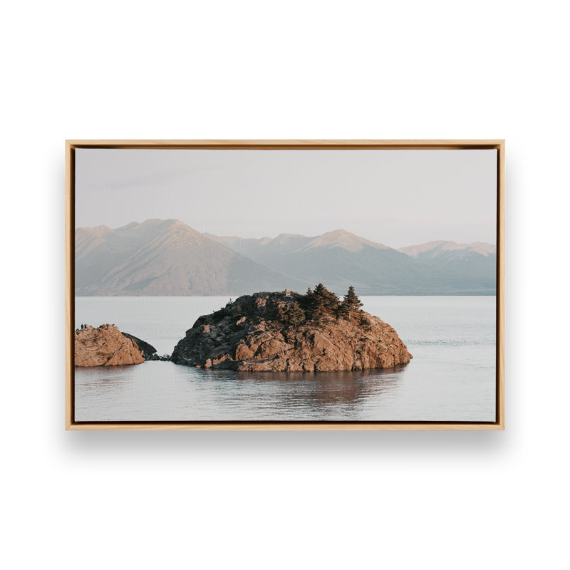 " Solitude Serenade " by Krista Mosakowski, 22" H x 32" W, American Maple Floater Framed