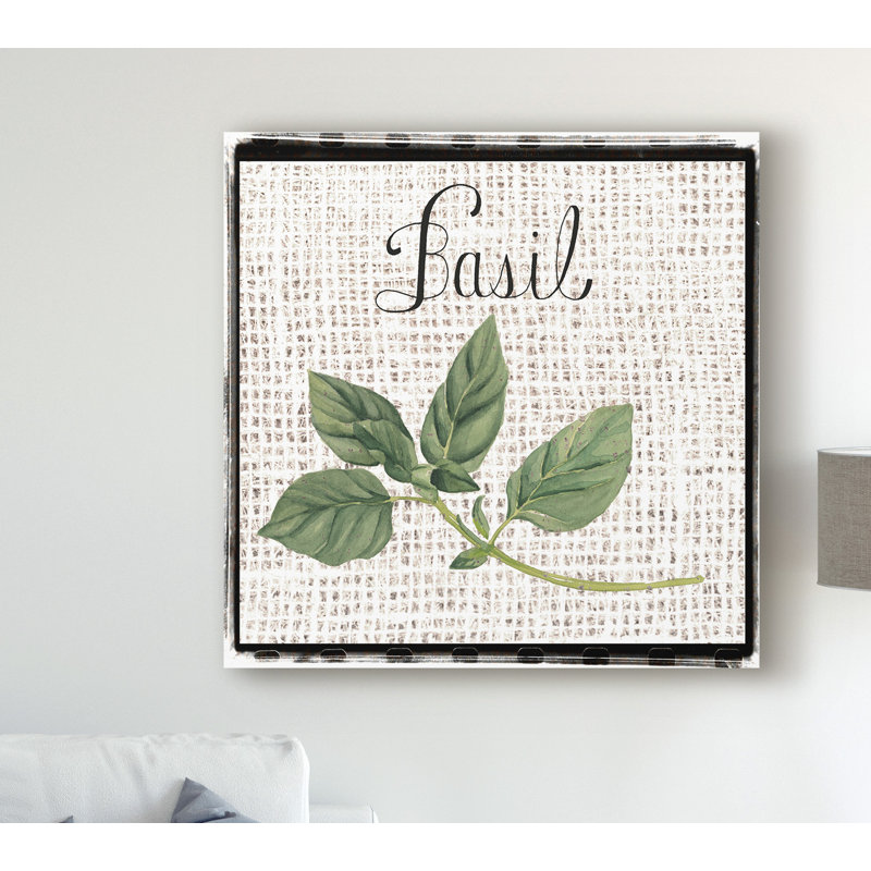 East Urban Home « en toile jute herbes v », reproduction de