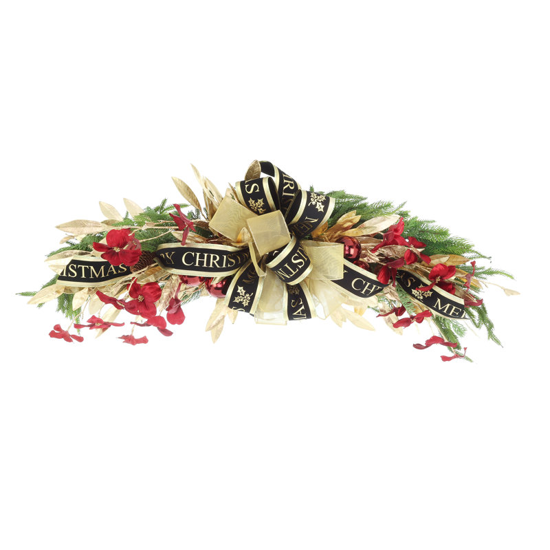 Drapeau des Fêtes avec cornouiller et ruban