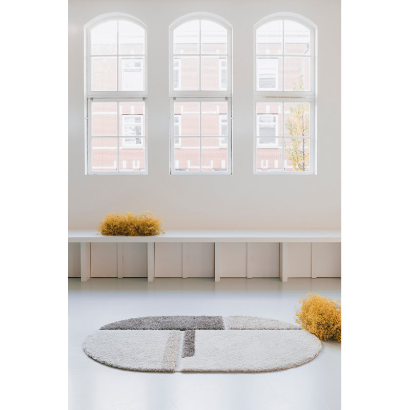 Zest Geometric Area Rug, Oval 5' x 7'5"