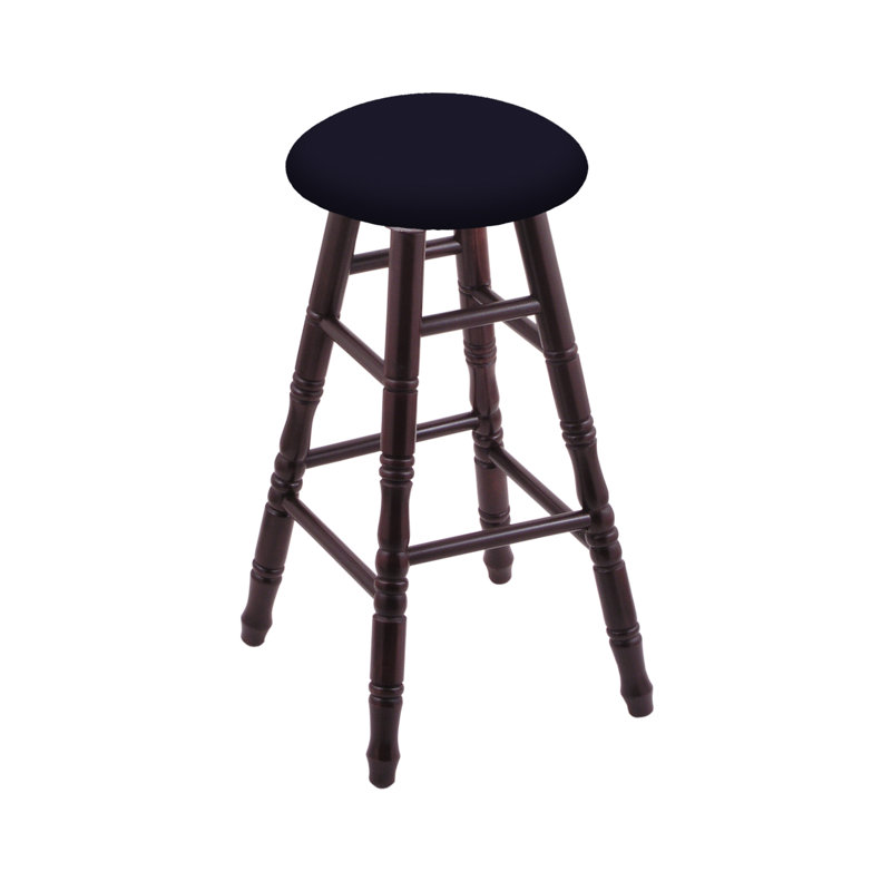 Tabouret de bar 36 po pivotante upholsetered, Érable cerisier foncé, Crépuscule Canter