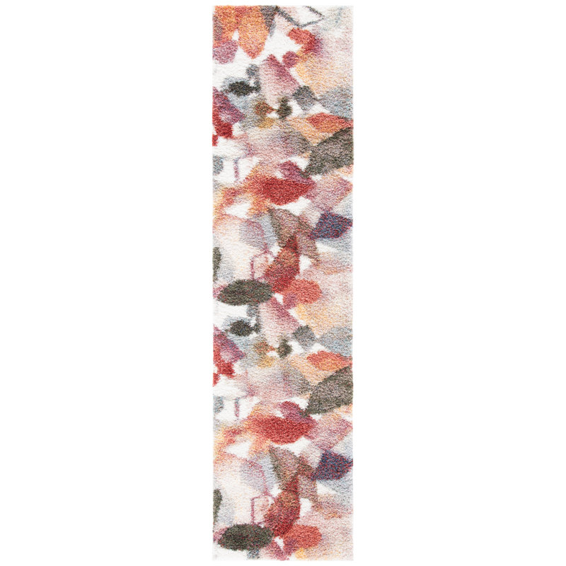 Tapis abstrait Aratrika Performance, Tapis de couloir 2 pi 3 po x 9 pi