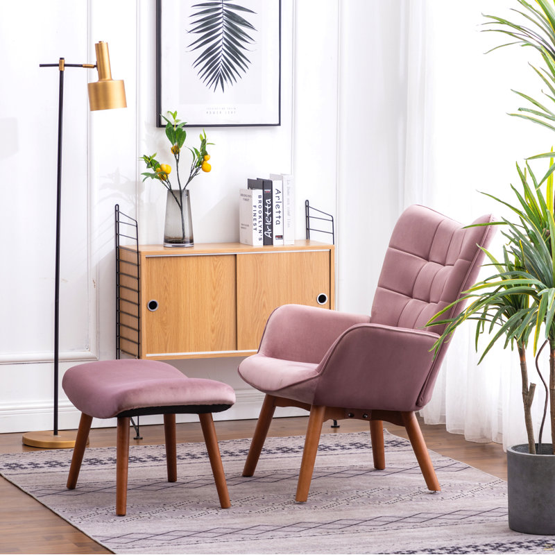 Fauteuil d'appoint Leiria, Mauve