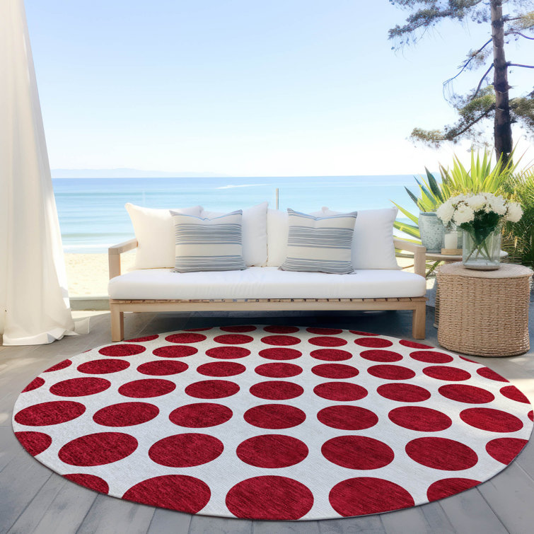 Chayden Washable Geometric Indoor / Outdoor Rug