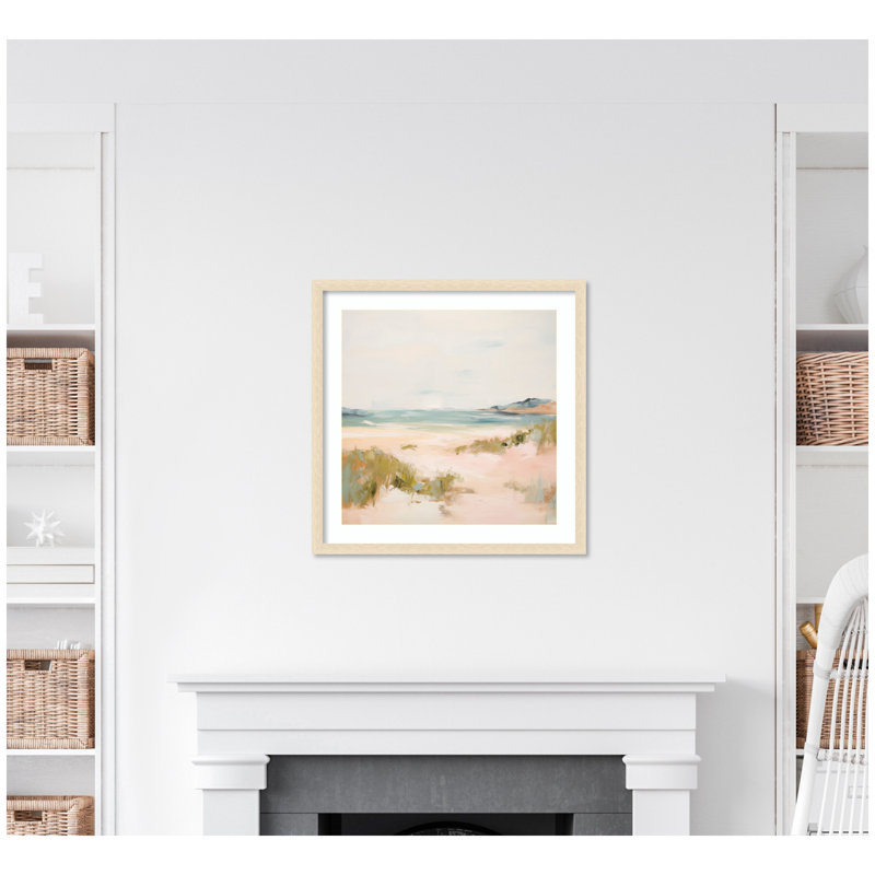 «Tranquil Landscape V Square» par Amy Lighthall, reproduction d'art encadrée