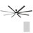 Hydra 8 - Blade Indoor/Outdoor LED Smart Ceiling Fan With Wall Control and Light Kit Included, Works With Alexa and iOS or Android App-32650308-32650312-121976042