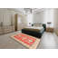 Tapis traditionnel rouge / beige Kokoreta-1865076888
