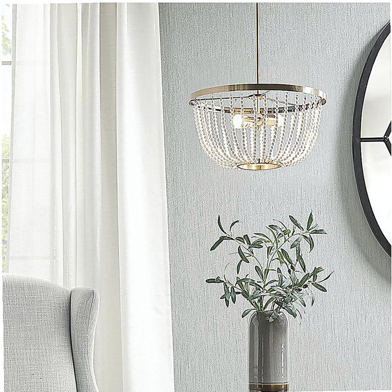 2 light bead pendant lamp