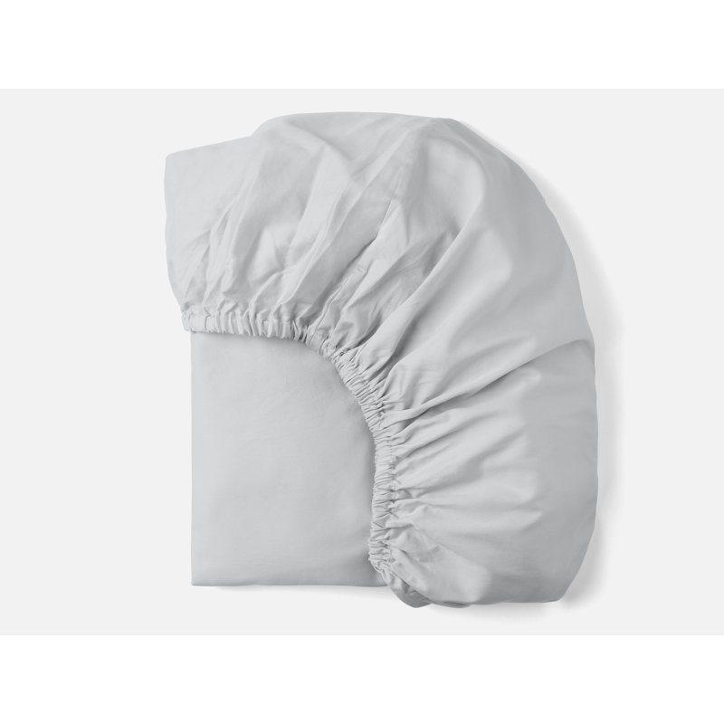 Cloud Soft Organic Sateen Fitted Sheet, Queen Fitted Sheet, Seal