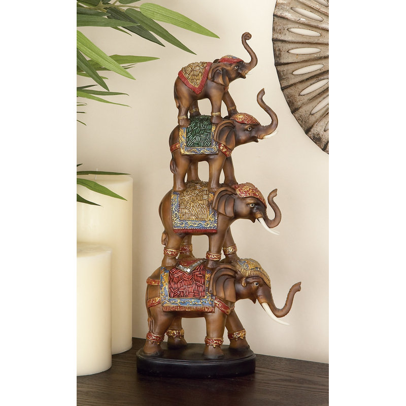 Sculpture éléphant empilé Pisarnik