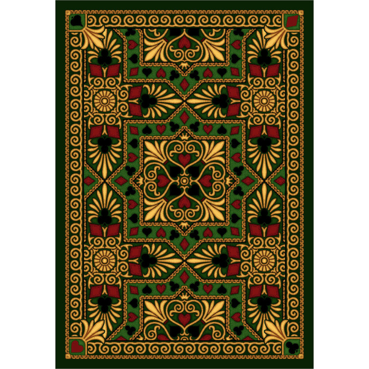 Gaming and Entertainment Jackpot Area Rug