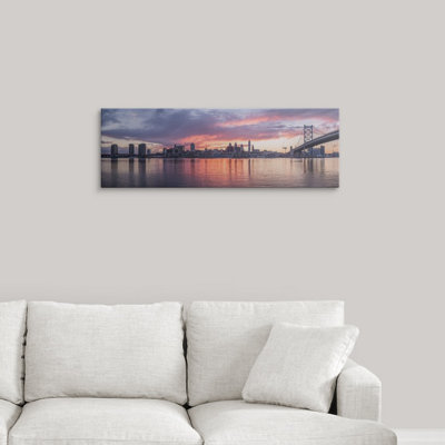 " Philadelphia City Skyline At Sunset "