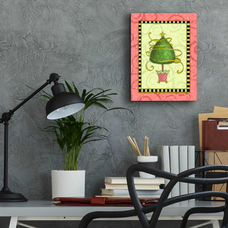 «Holiday Tree 3» par Viv Eisner, H 16 po x l 12 po x P 0,13 po