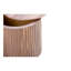 Ensemble de tables gigognes en panneau de fibres à densité moyenne, ensemble de 2 pièces