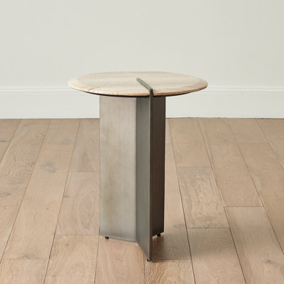 Stone Top End Table
