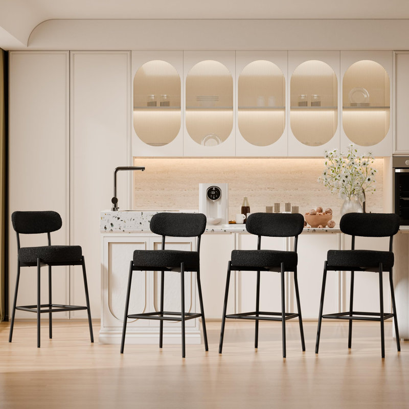 Arro Modern Bar Stools , Black