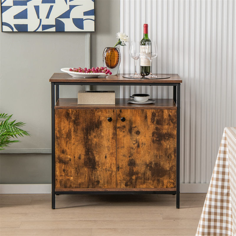 Ahsia Metal Rectangle Sideboard Accent Chest