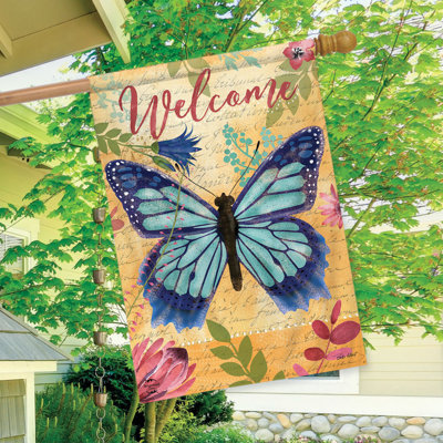 Magnifique drapeau de maison de papillon