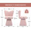 Accent Chairs Upholstered Side Chairs Armless Swivel Vanity Stool Modern Comfy Dining Chairs for Bedroom Living Room-1441495606