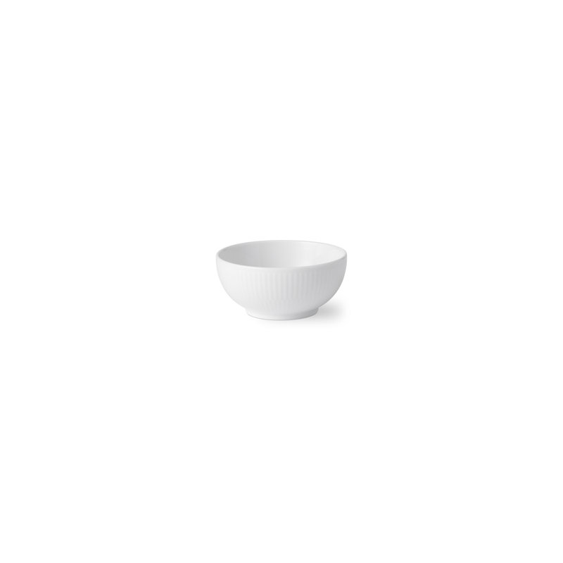 White Fluted Small Bowl 8 Oz