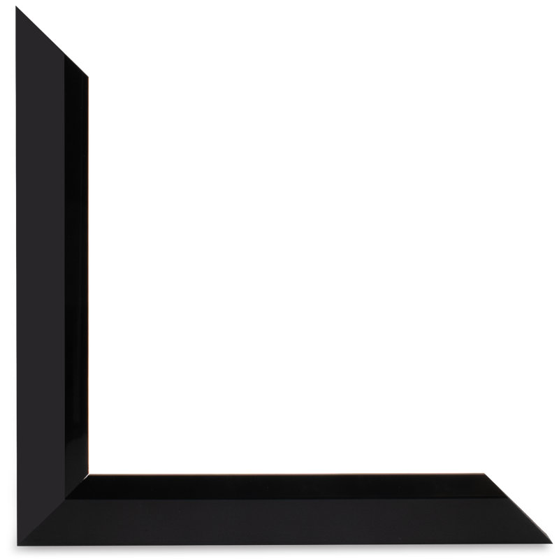Textured Abstract 3 - Single Picture Frame Print, 205.74 cm H x 205.74 cm W, Gloss Black
