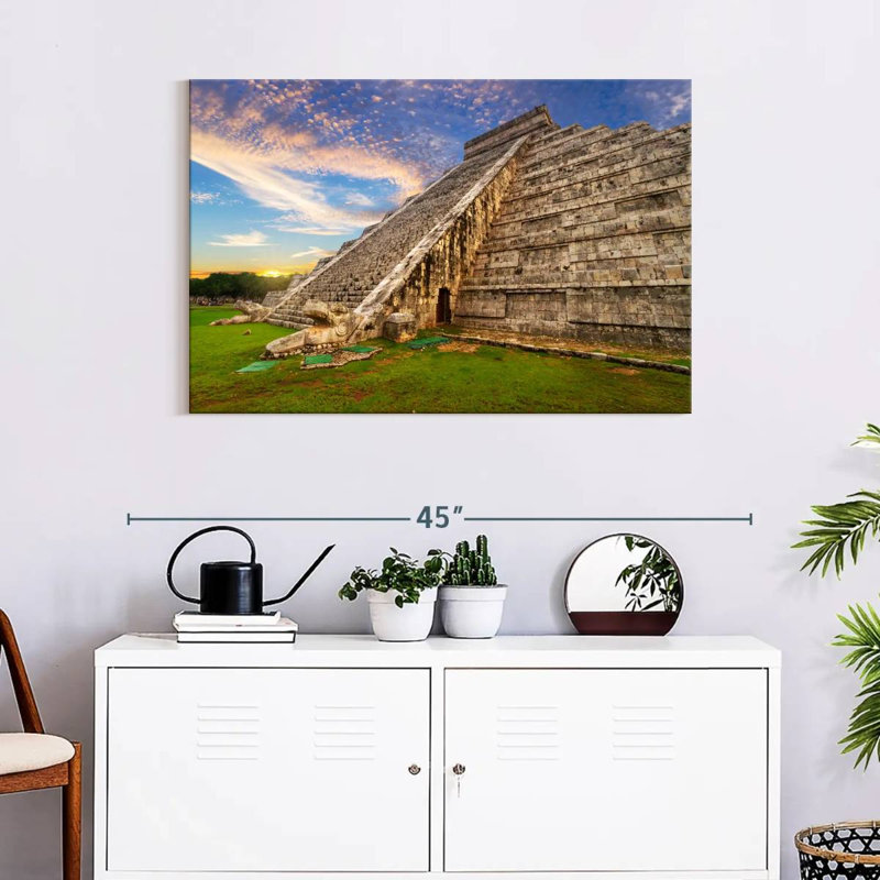 Adella Kukulcan Step Pyramid, 24" H x 36" W