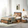 Kempst Platform Bed Frame with Wooden Headboard, Heavy Duty Steel Slats Support, No Box Spring Needed