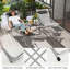 Table carrée pour l'extérieur de 18 po