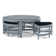 Raffles Rattan Cocktail Table with Benches
