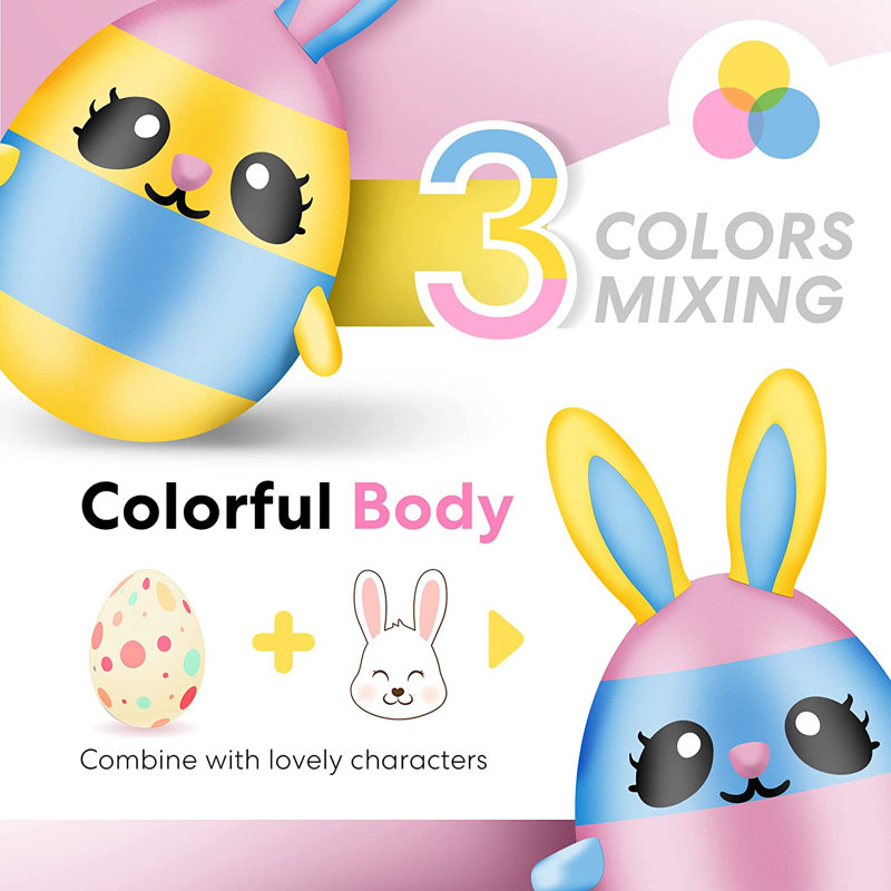 Lapin de Pâques de 4 pi de hauteur 2 avec lumières DEL intégrées