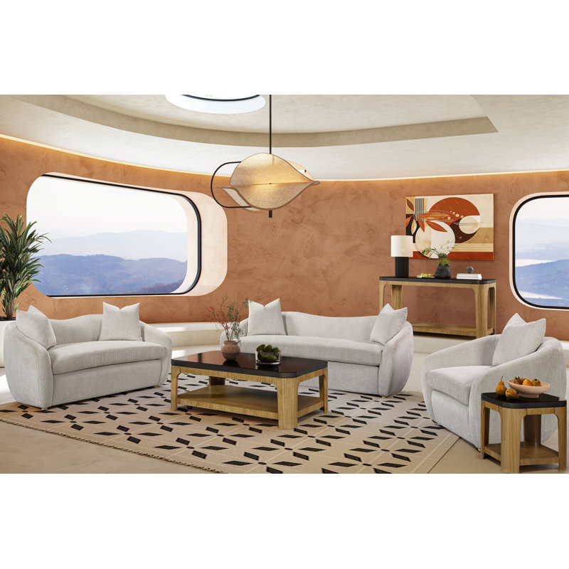 Causeuse - tissu de plage Mendocino avec 2 coussins