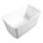49'' Acrylic Freestanding Soaking Bathtub, Square-shape Japanese Soaking Hot Tub, Chrome Overflow and Quick Drain-112318671