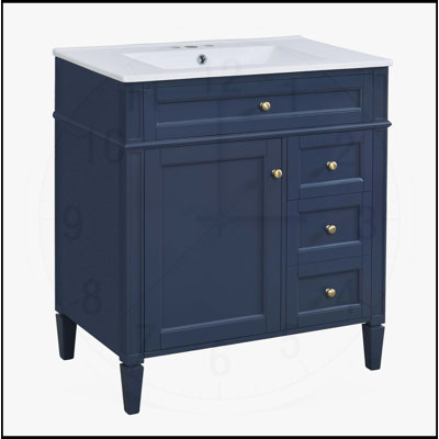 Meuble-lavabo de 30 po avec lavabo supérieur