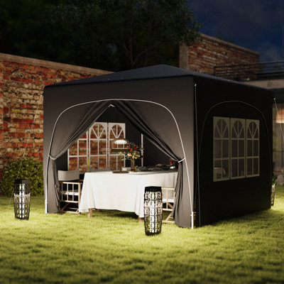 Outsunny 3 x 3(m) Pop Up Gazebo with Sides, Carry Bag, UPF50+