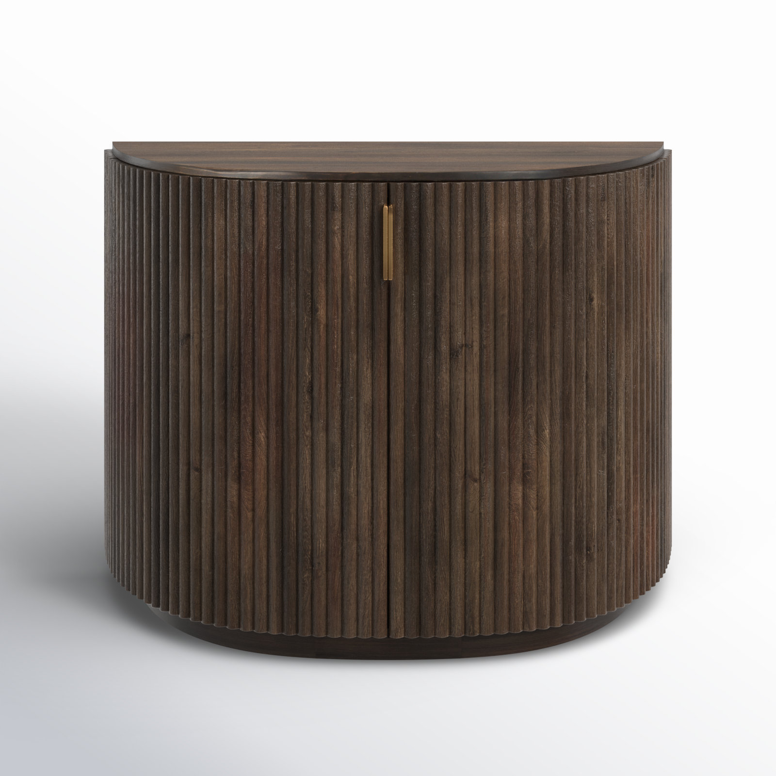 Chessa Solid Wood Accent Cabinet, Dark Brown