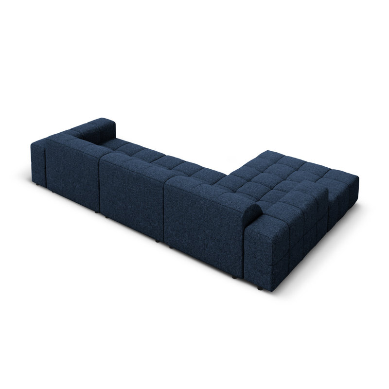Chicago 4 Seater Corner Sofa, Left Hand Facing, Blue