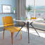 Lade Transparent Plastic Stackable Dining Chair with Waterfall Edge Seat – Lightweight Versatile Accent & Kitchen Side Chair, No Assembly Required-884078974