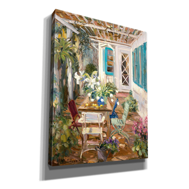 «Red Garden» par Allayn Stevens, Red Barrel Studio®, art mural sur toile, H 34 po x l 26 po x P 1,5 po