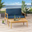 Ensemble de conversation en bois pour patio avec coussin-124920083-124920085