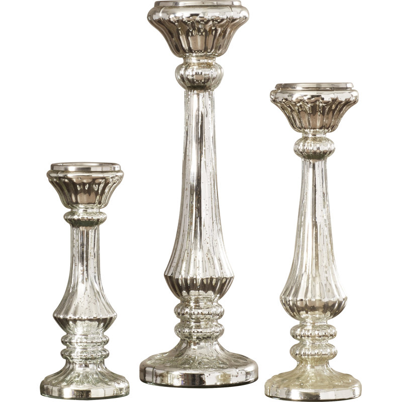 Glass Tabletop Candlestick