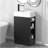 18.6" Bathroom Vanity With Sink, Bathroom Vanity Cabinet With Two-Tier Shelf, Left Or Right Orientation, Black (WF308491 New Color)-1572231582