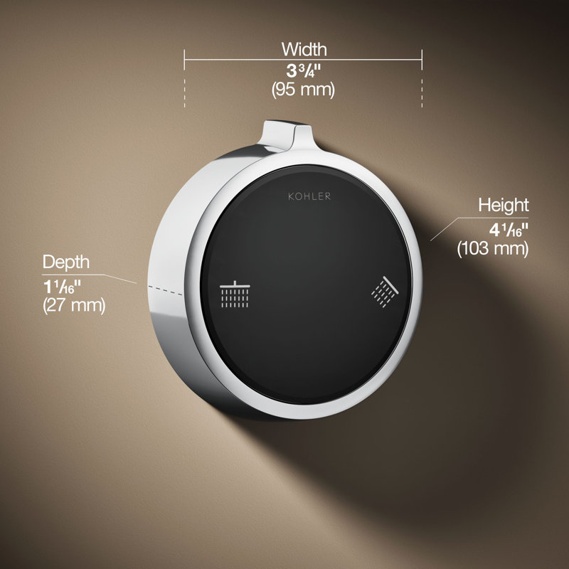 Anthem Duo Two-Outlet Shower Digital Control, Polished Chrome